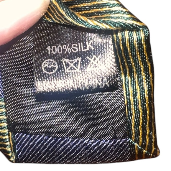 EUC Green Bay Packers NFL Team Apparel Black Navy Blue Men’s Neck Tie Set - Picture 5 of 7